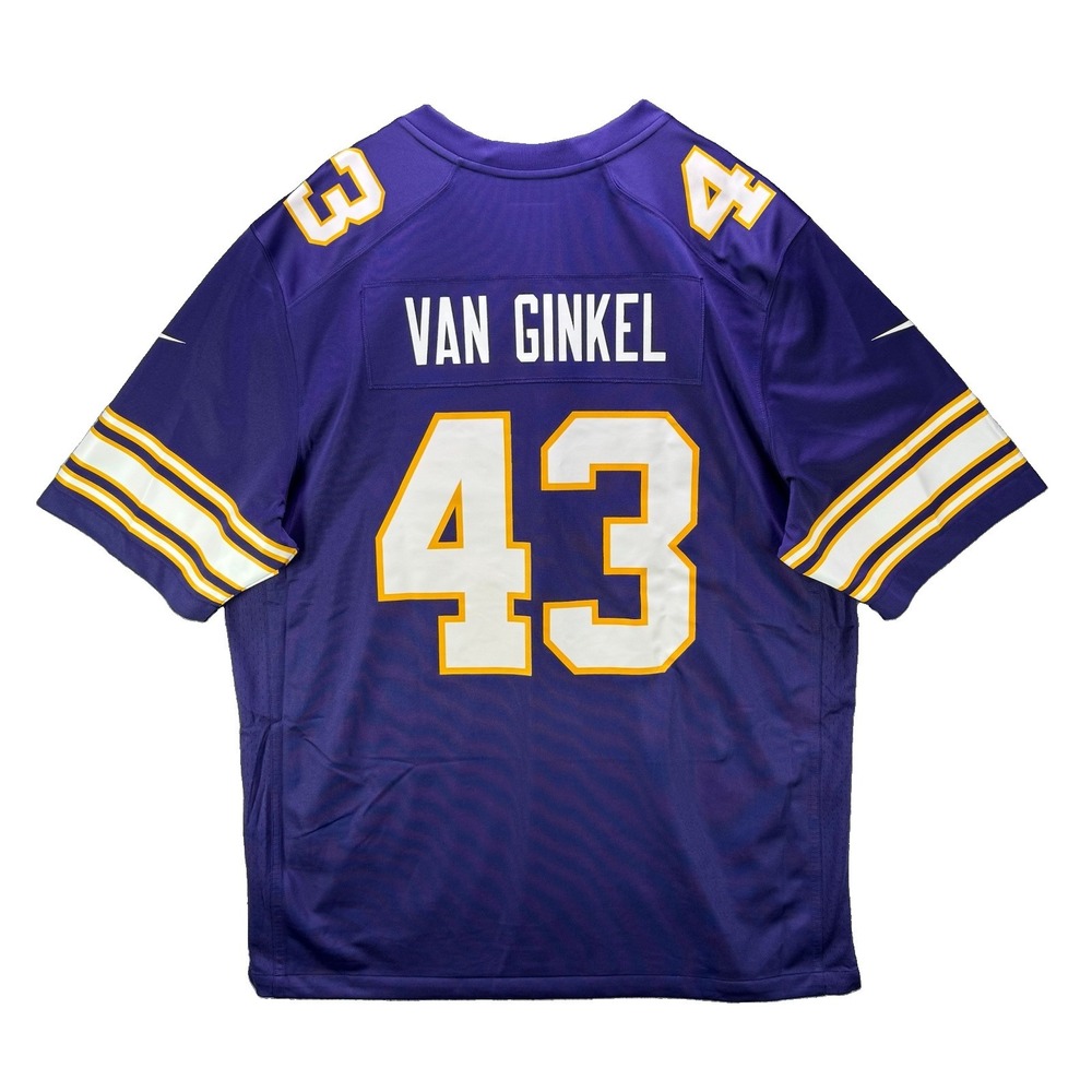 Nike Minnesota Vikings Andrew Van Ginkel Mens XL Alternate Classic #43 NFL Mint